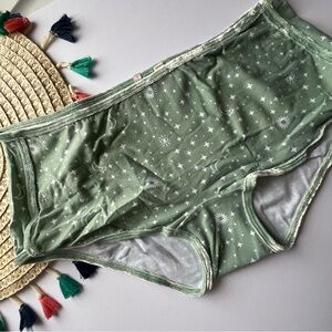 Victoria’s Secret PINK Shortie Panty Green Constellation Large NEW